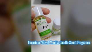 Huile parfumée à la vanille de velours de qualité supérieure pour bougies de soja
