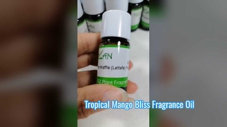 Huile parfumée à la mangue pour le lavage du corps et la fabrication de savon