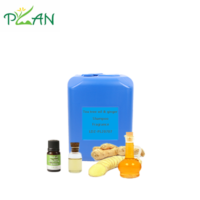 Huile parfumée pour gel douche, shampoing et savon - Huile essentielle d'arbre à thé et de gingembre, stable en présence de tensioactifs, échantillon gratuit